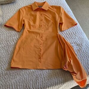 Jacquemus Orange Collared Shirt